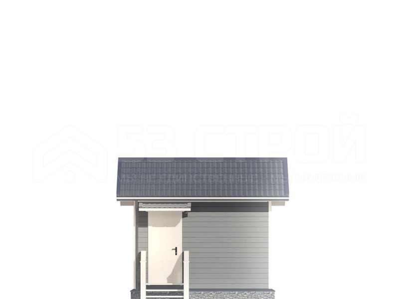 Проект одноэтажной каркасной бани 3х4