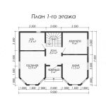 Планировка двухэтажного каркасного дома 7х9 - превью