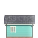 Проект каркасного дома 6х7.2 под ключ с двухскатной крышей - превью