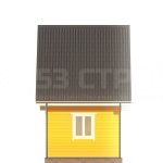 Проект каркасного дома 6х4 с мансардой площадью 32м2 - превью