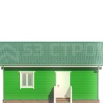 Проект одноэтажного каркасного дома 6х8 - превью