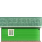 Проект каркасного дома 6х8 под ключ с двухскатной крышей - превью