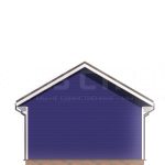 Проект каркасного дома 6х8.5 под ключ с двухскатной крышей - превью