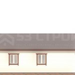 Проект каркасного дома 8х10 под ключ с двухскатной крышей - превью