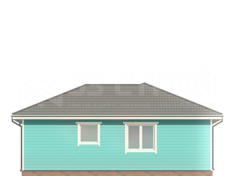 Проект каркасного дома 10х12 под ключ с вальмовой крышей