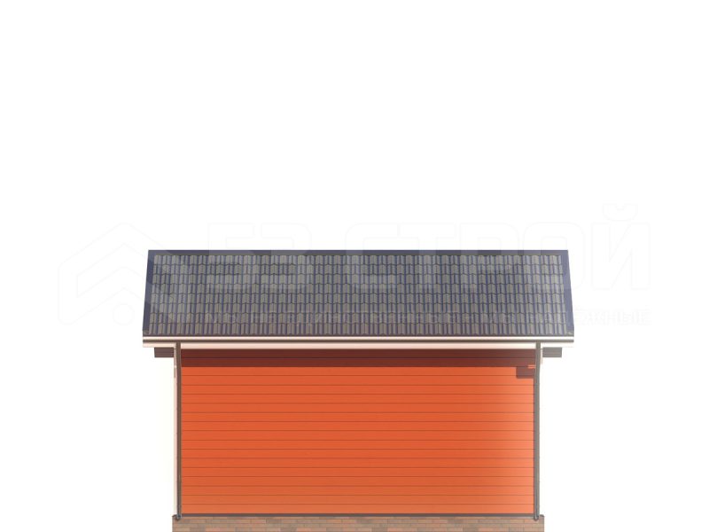 Проект каркасной бани 6на4 под ключ с двухскатной крышей