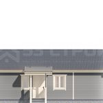 Проект каркасного дома 7.5 на 10 под ключ с двухскатной крышей - превью