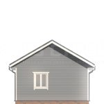 Проект дома из бруса 6 на 6 под ключ с двухскатной крышей - превью