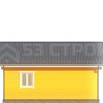 Проект дома из бруса 6х8 под ключ с двухскатной крышей - превью