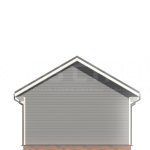 Проект дома из бруса 6 на 8.5 под ключ с двухскатной крышей - превью