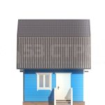 Проект дома из бруса 5х6 с мансардой - превью