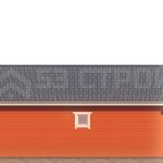 Проект дома из бруса 8х9 под ключ с двухскатной крышей - превью