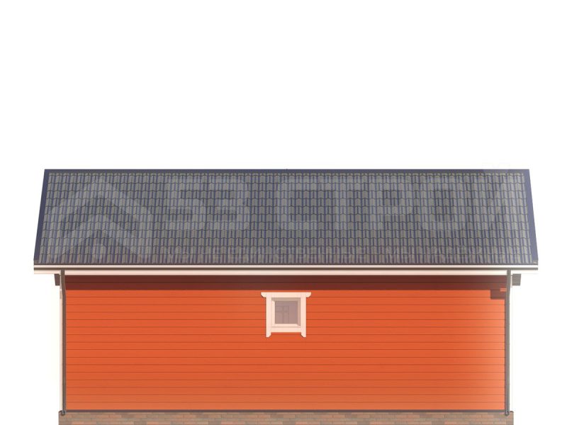 Проект дома из бруса 8 на 9 под ключ с двухскатной крышей