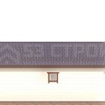 Проект каркасного дома 8 на 9 под ключ с двухскатной крышей - превью