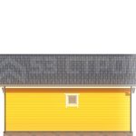 Проект дома из бруса 8 на 8 под ключ с двухскатной крышей - превью