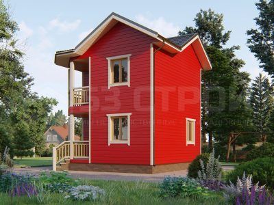 Строительство дома 6х6 из бруса под ключ в Шенкурске проекты и цены