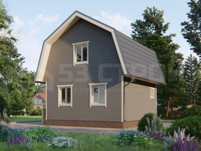Строительство каркасного дома 7,5х6 под ключ в Новодвинске проекты и цены