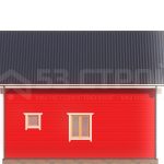 Проект дома из бруса 6 на 8 под ключ с двухскатной крышей - превью