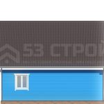 Проект дома из бруса 7.5 на 9 под ключ с двухскатной крышей - превью