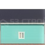 Проект каркасного дома 8 на 9 под ключ с двухскатной крышей - превью