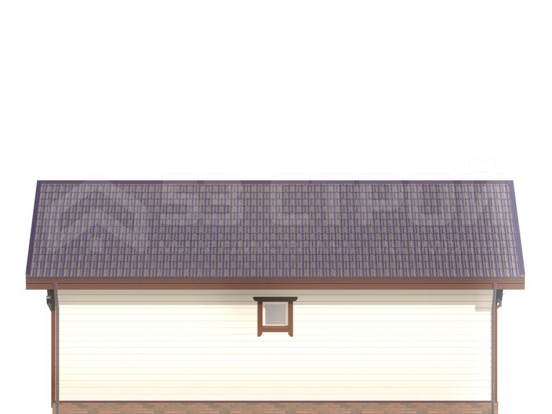 Проект каркасного дома 9на10 под ключ с двухскатной крышей