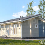 Фото каркасного дома 8х10 с двумя спальнями - превью