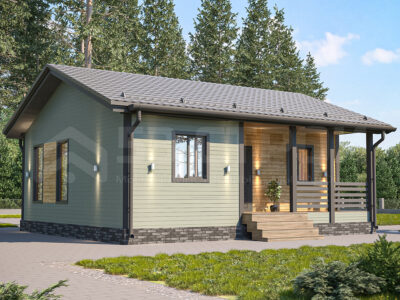 Каркасный дом 226КДПК100
